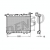DRM46015 - Радиатор охлаждения двигателя Nissan Almera I (526x320x16мм) Denso