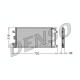DCN09042 - Конденсатор (радиатор кондиционера) Fiat Doblo (720/319/36мм) с осушителем (Denso)