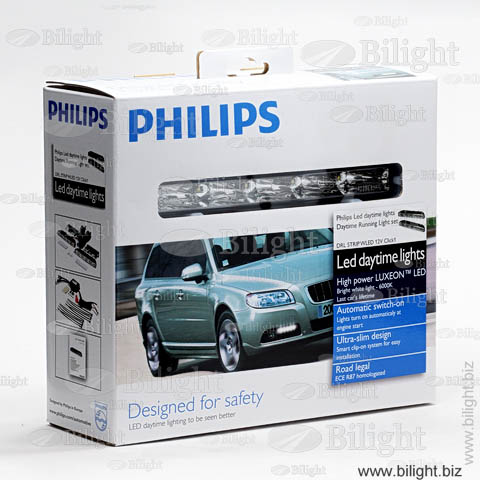 12810 WLEDX1 - Дневные ходовые огни (комплект) прямоугольные, Philips 5 LED Daytime Lights - Philips DRL